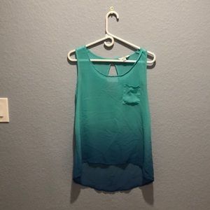 Ombré sheer top